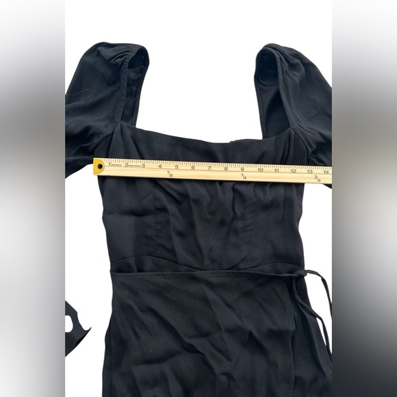 NWT Reformation Rosalie dress black size 2 - Picture 2 of 11